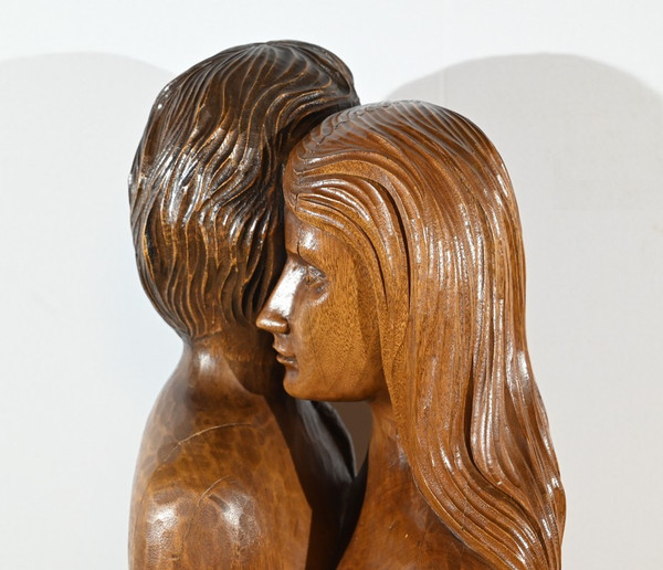 Importante Scultura in Mogano Massello – Metà del XX Secolo