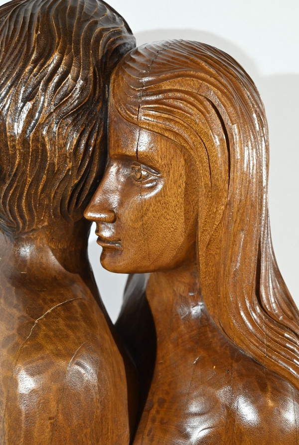 Importante Scultura in Mogano Massello – Metà del XX Secolo