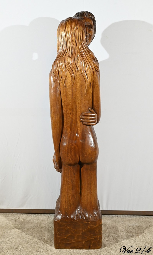 Importante Scultura in Mogano Massello – Metà del XX Secolo