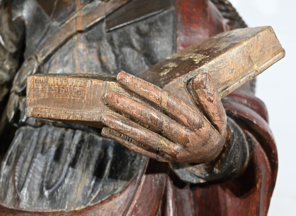 Importante Scultura di San Giacomo in Rovere Policromo – XVIII Secolo