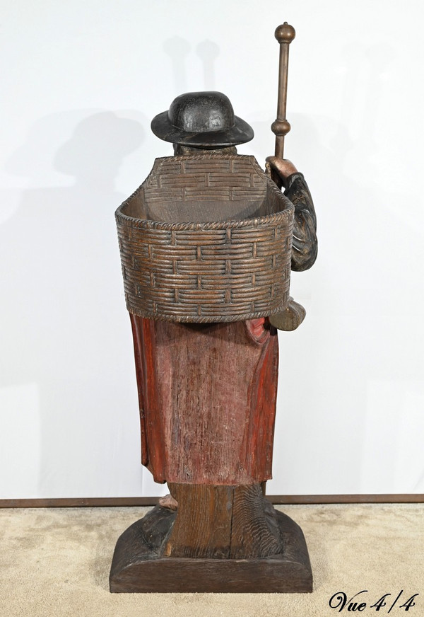 Importante Scultura di San Giacomo in Rovere Policromo – XVIII Secolo