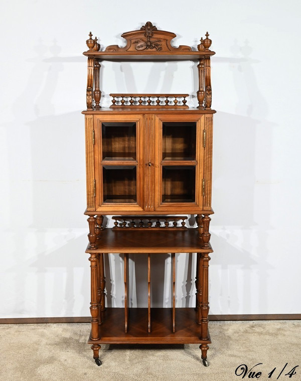 Rare Meuble à Musique en Noyer – 1920