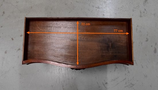  Console Desserte en Acajou massif, époque Napoléon III - Milieu XIXe 
