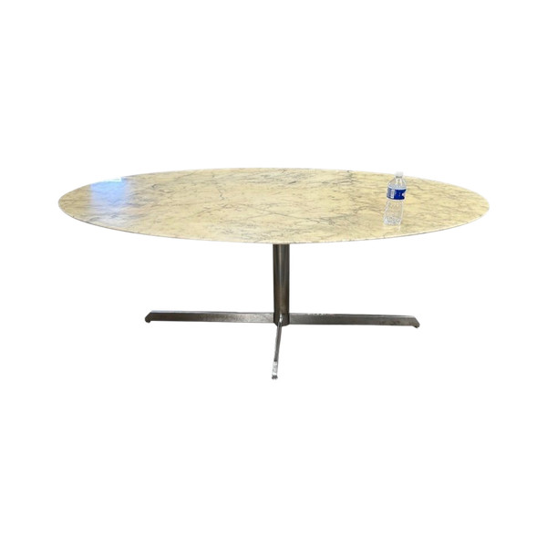 Florence Knoll Large Oval Table For Roche Bobois Circa 1960 - L 187 Cm