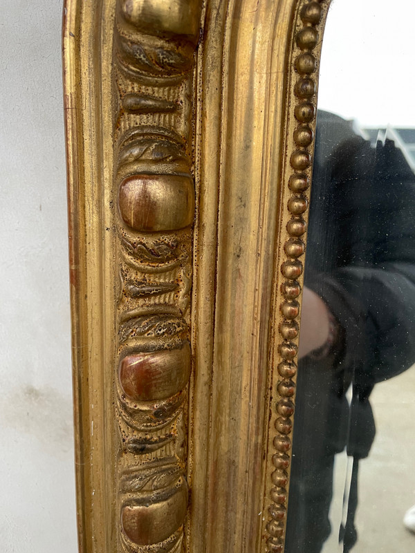 Grand Miroir Doré Napoléon III 165 X 92 Cm