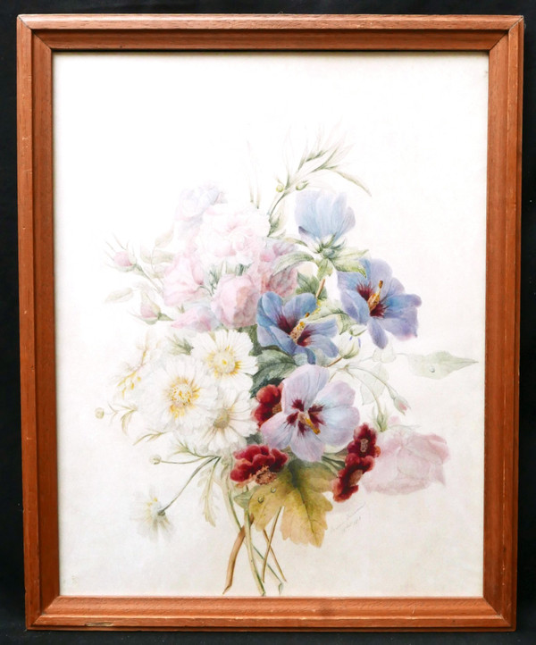 Marie RIVERIN, Bouquet de fleurs