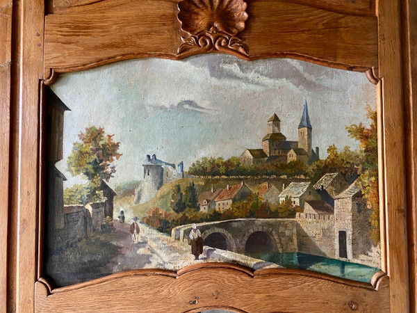 Trumeau en chêne époque XIX ème