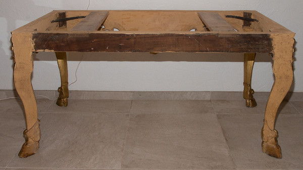 Console En Bois Sculpté Et Doré époque Régence