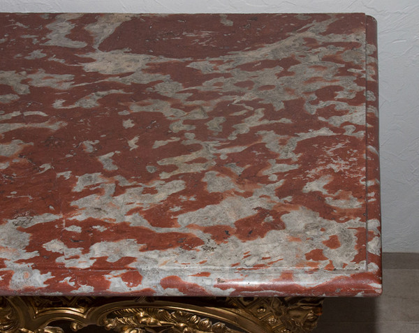 Console En Bois Sculpté Et Doré époque Régence