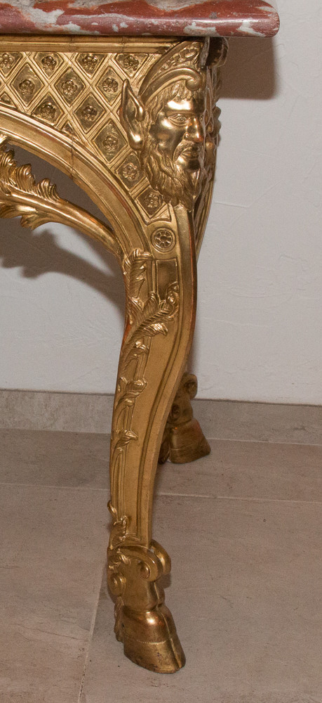 Console En Bois Sculpté Et Doré époque Régence