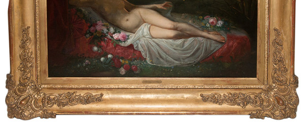 Femme Nue Allongée Jean Louis Victor Viger Du Vigneau (1819-1879)