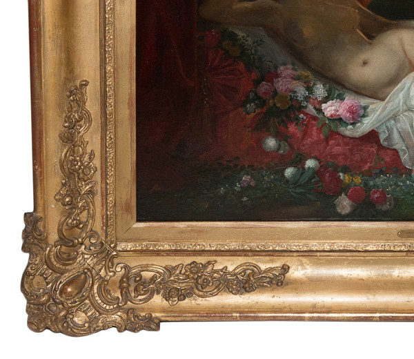 Femme Nue Allongée Jean Louis Victor Viger Du Vigneau (1819-1879)