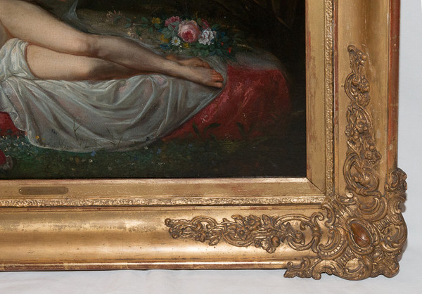 Femme Nue Allongée Jean Louis Victor Viger Du Vigneau (1819-1879)