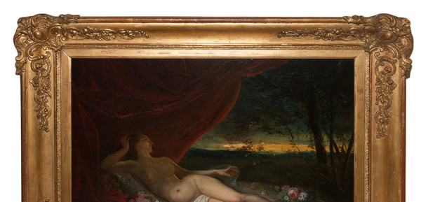 Femme Nue Allongée Jean Louis Victor Viger Du Vigneau (1819-1879)