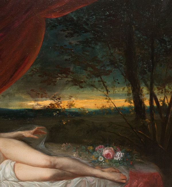 Femme Nue Allongée Jean Louis Victor Viger Du Vigneau (1819-1879)