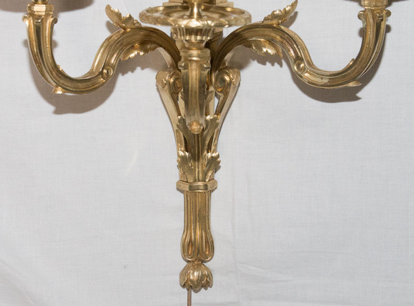 Paire d'Appliques En Bronze Style Louis XVI Circa 1880