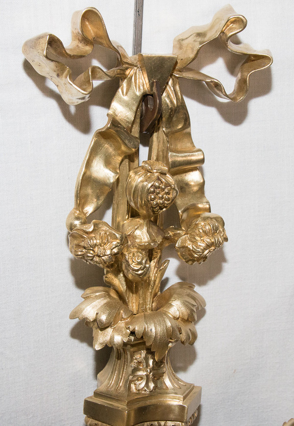 Paire d'Appliques En Bronze Style Louis XVI Circa 1880