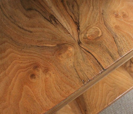  Rolling trolley in blond Walnut, Directoire taste - 1st part of the 19th century