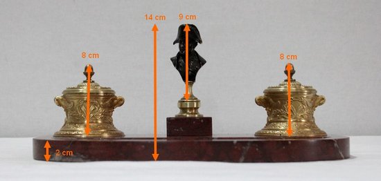  Doppio calamaio, periodo Napoleone III - metà del XIX secolo