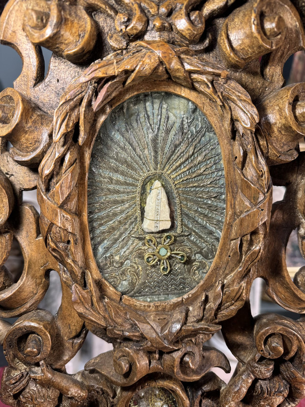 Reliquary Of Saint Alexander Decorated With Cherubs - 18th century