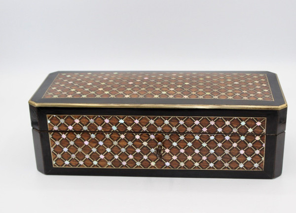 Coffret Napoléon III En Marqueterie Par Tahan