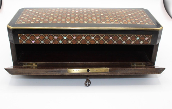 Coffret Napoléon III En Marqueterie Par Tahan