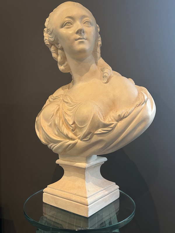 Augustin Pajou, Scultura Buste La Comtesse Du Barry XIX secolo