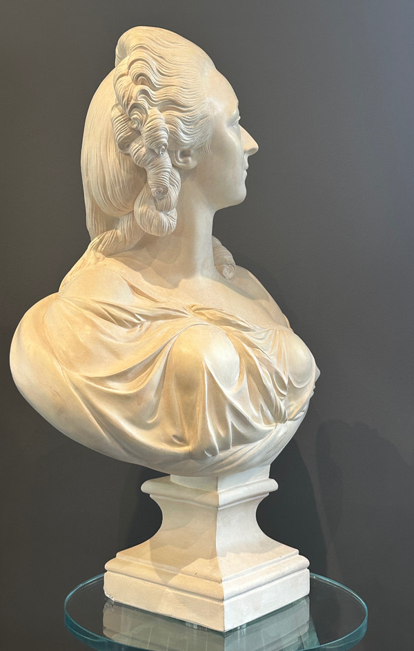 Augustin Pajou, Scultura Buste La Comtesse Du Barry XIX secolo