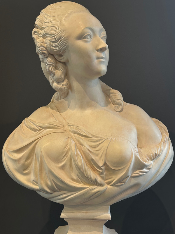 Augustin Pajou, Scultura Buste La Comtesse Du Barry XIX secolo