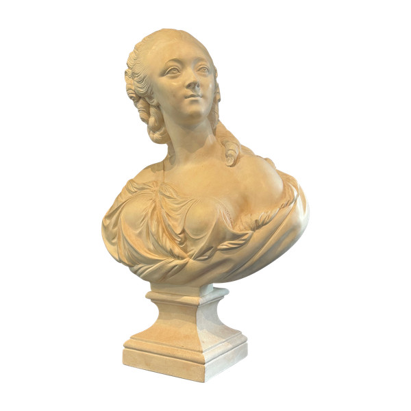 Augustin Pajou, Scultura Buste La Comtesse Du Barry XIX secolo