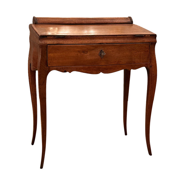 Petit Bureau à Système En Noyer D'Epoque Louis XV XVIIIème