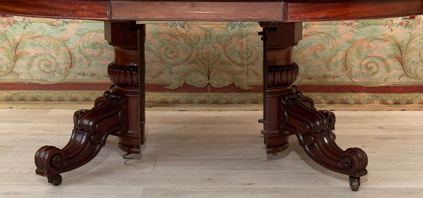 Restoration Period Mahogany System Dining Table circa 1830 (4m)