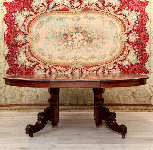 Restoration Period Mahogany System Dining Table circa 1830 (4m)