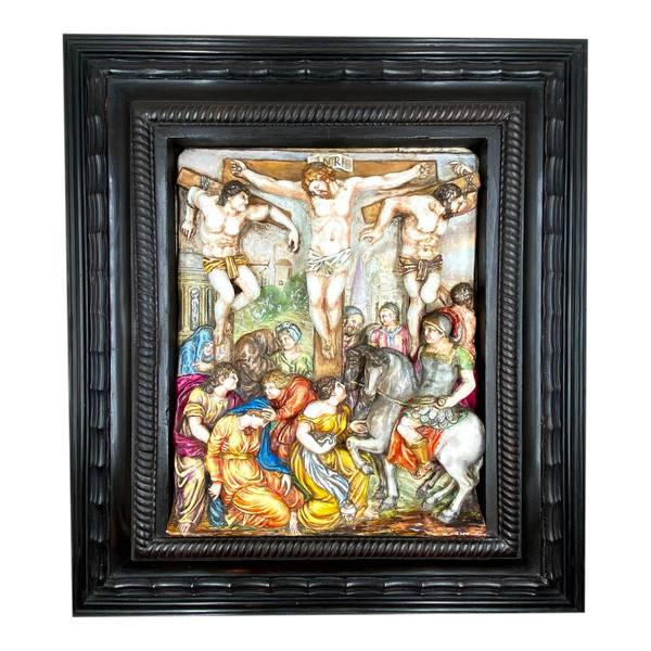 CRUCIFIXION Capodimonte - Naples, Italie - Fin du XVIIIème siècle 