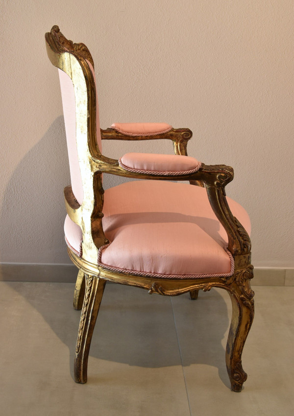 Pair Of Armchairs From The Rococo Period, France, 18th Century