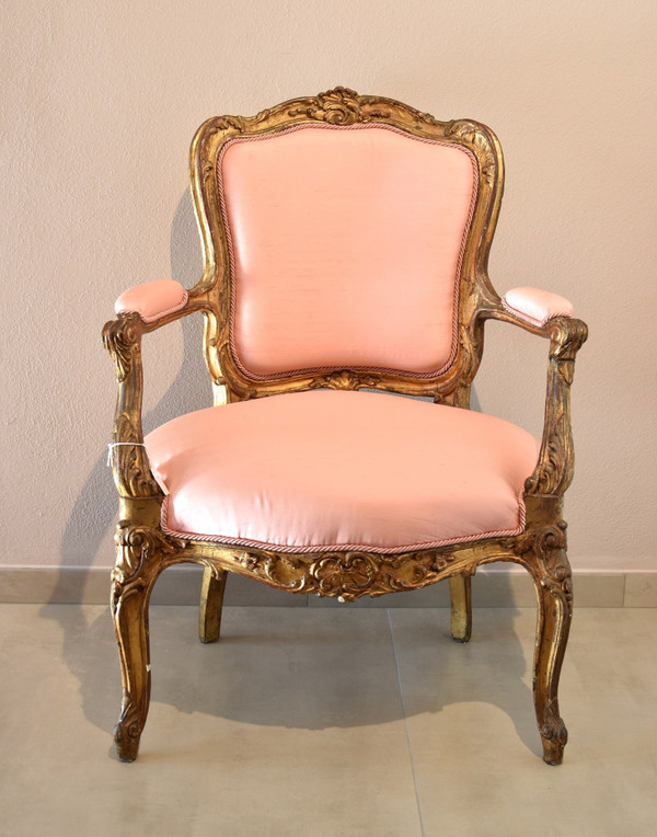 Pair Of Armchairs From The Rococo Period, France, 18th Century
