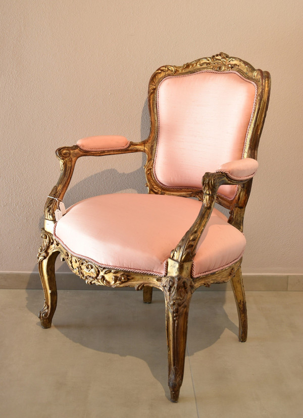 Pair Of Armchairs From The Rococo Period, France, 18th Century