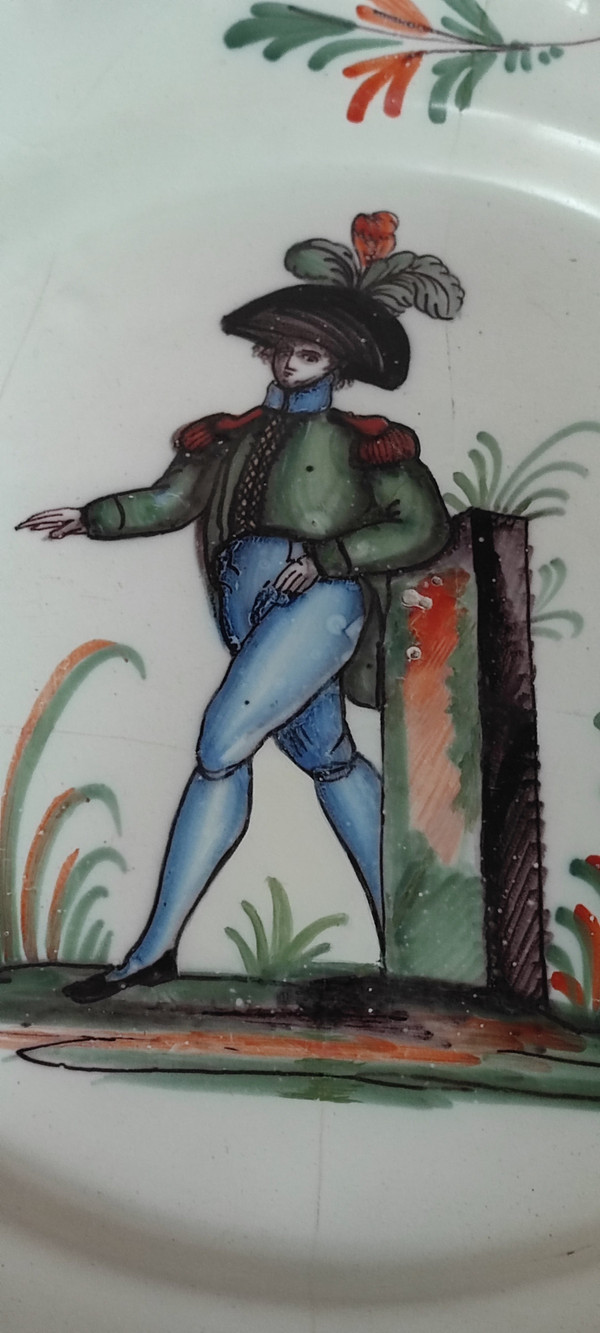 Grande piatto in terracotta di Auvillar Periodo dell'Impero militare