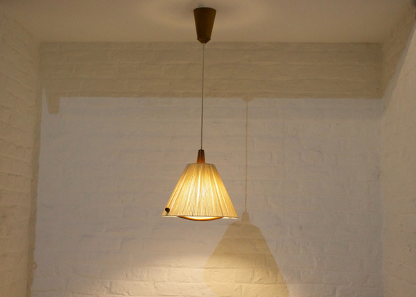 Scandinavian-style mobile suspension lamp.
