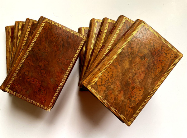 Charming set of 4 + 5 volumes in 16 Détouche et d'Harleville, Paris theater of 1820