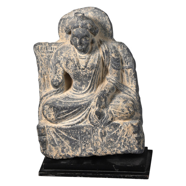 Scultura Gandhâra di Buddha in Bûmisparsha Mudra - Pakistan