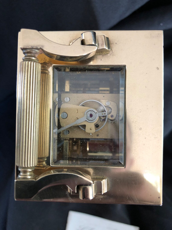 Pendule d'officier à sonnerie de marque L’Épée modèle la Marquise travail des années 50