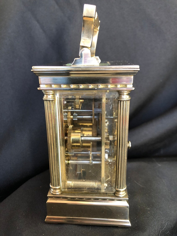 Pendule d'officier à sonnerie de marque L’Épée modèle la Marquise travail des années 50