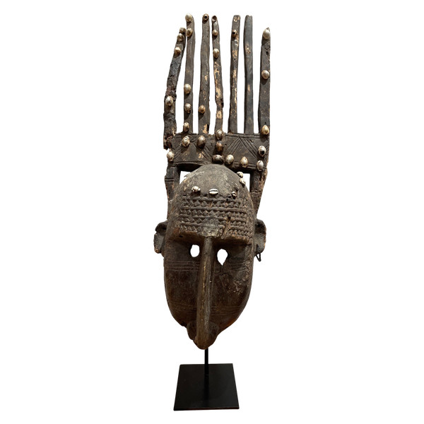 „Ntomo“-Maske mit sieben Zähnen – Bamana-Bevölkerung, Mali, 1930-1940