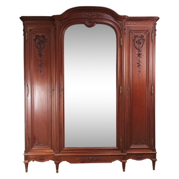 Louis XVI mahogany wardrobe