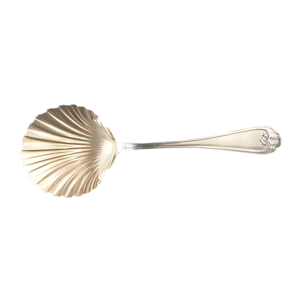 Solid silver and vermeil fruit scoop