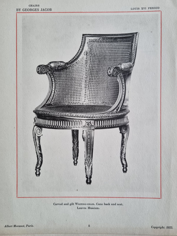 Georges Jacob, außergewöhnlicher Drehsessel aus der Zeit Louis XVI.