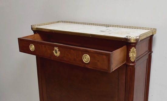 Segretaria in Mogano Maculato, epoca Luigi XVI - seconda metà del XVIII secolo
