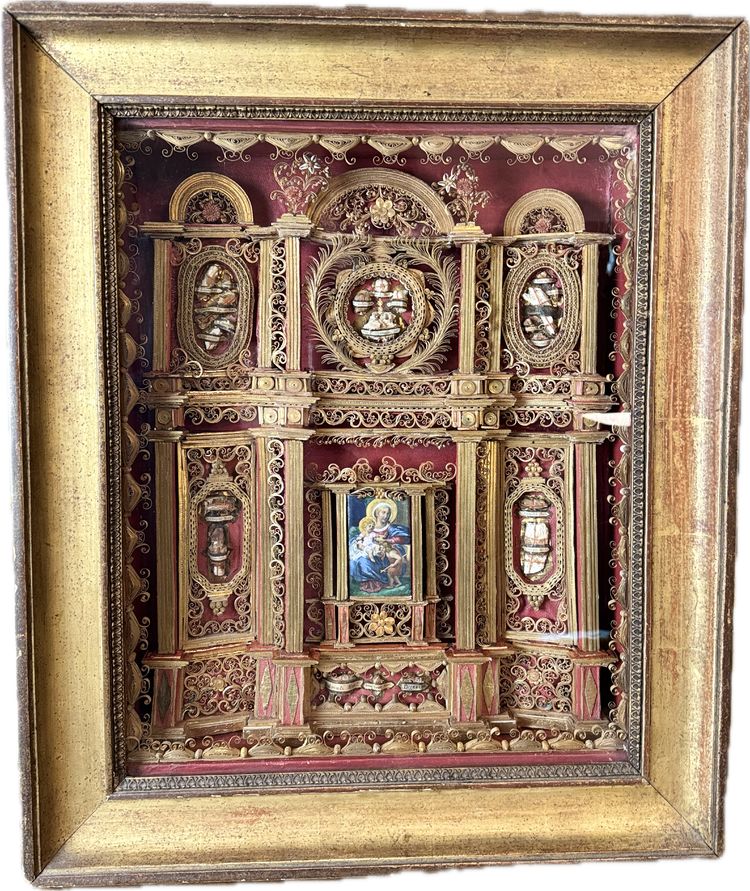 Remarkable Reliquary Altarpiece Style With 21 Relics - XVIII