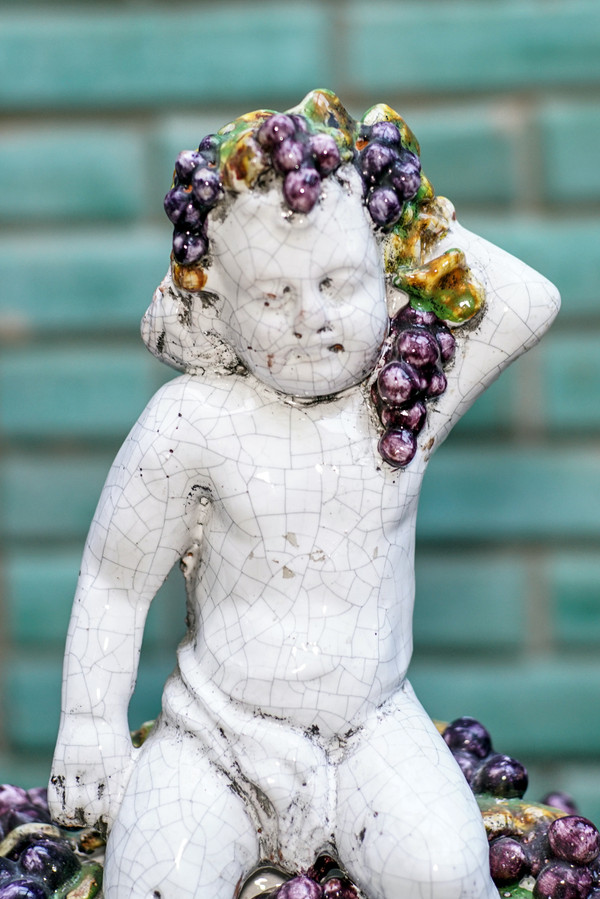BACCHUS, glazed ceramic, center table